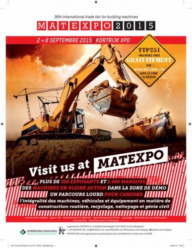 Matexpo 2015: Schrijf u gratis in dankzij TractorPower