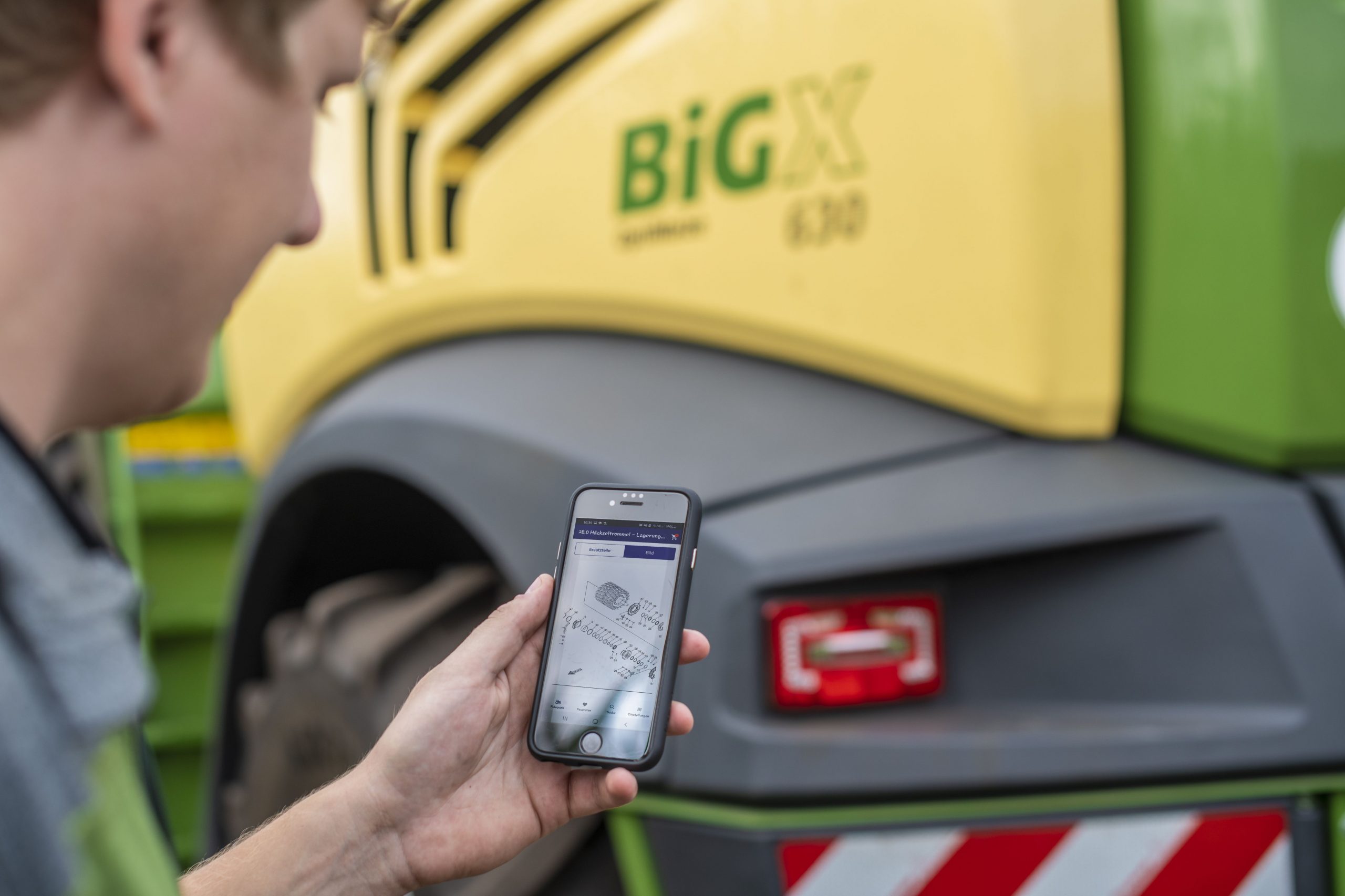 De nieuwe agroparts Mobile app voor Krone machines