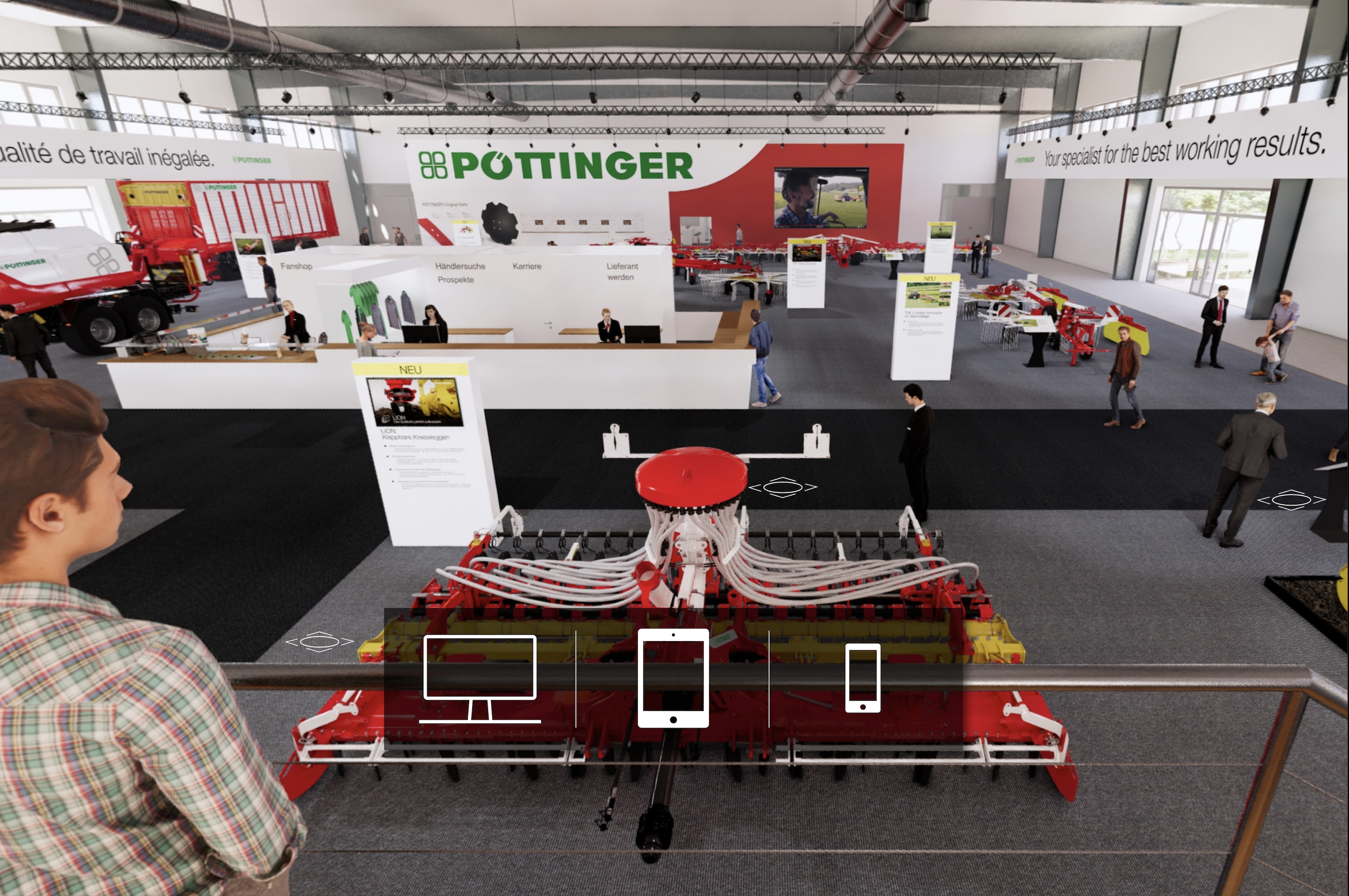 PÖTTINGER fait salon : en ligne avec l’air du temps  Les nouveautés et les produits phares sont à découvrir grâce à une visite virtuelle