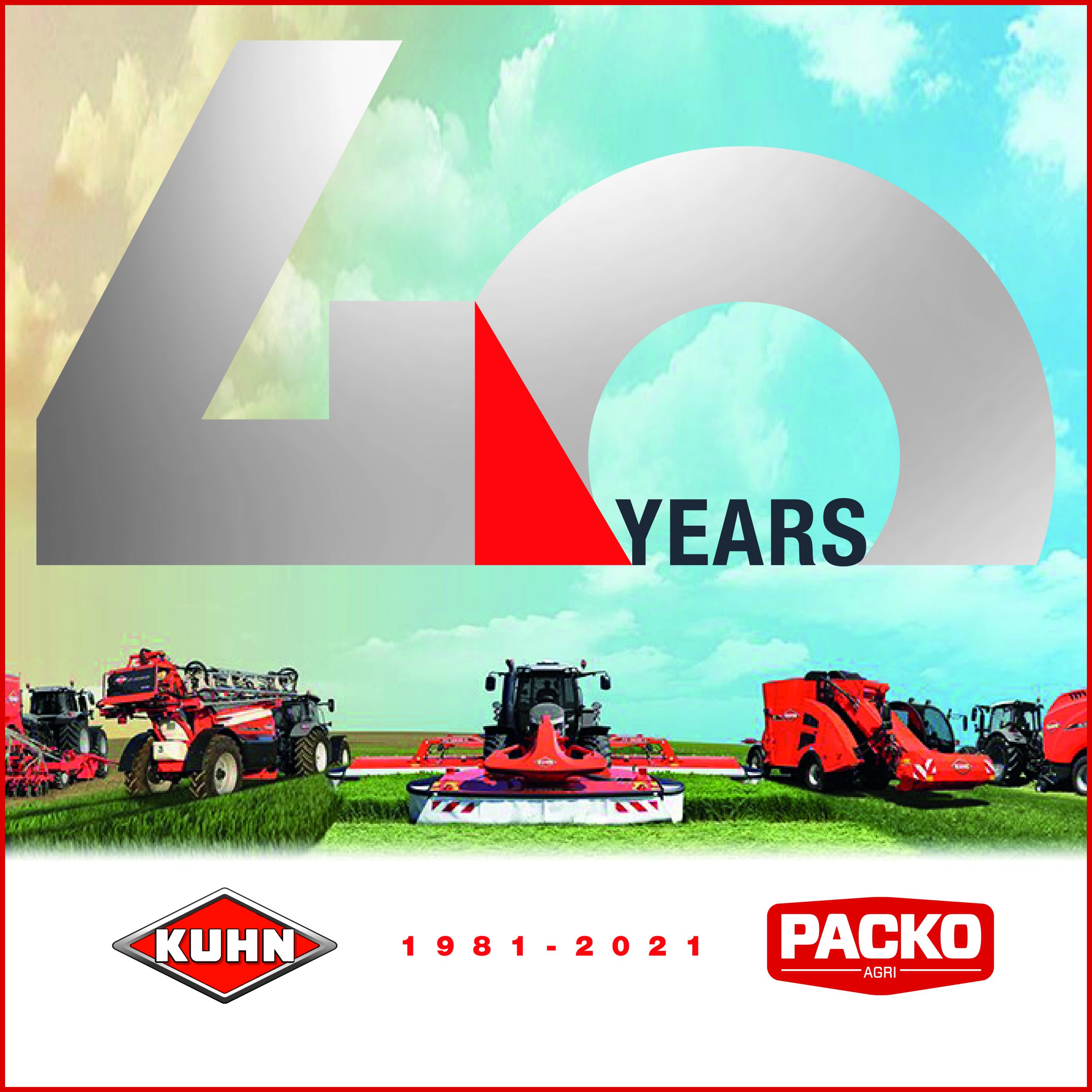 Packo Agri viert 40 jaar importeurschap KUHN in België