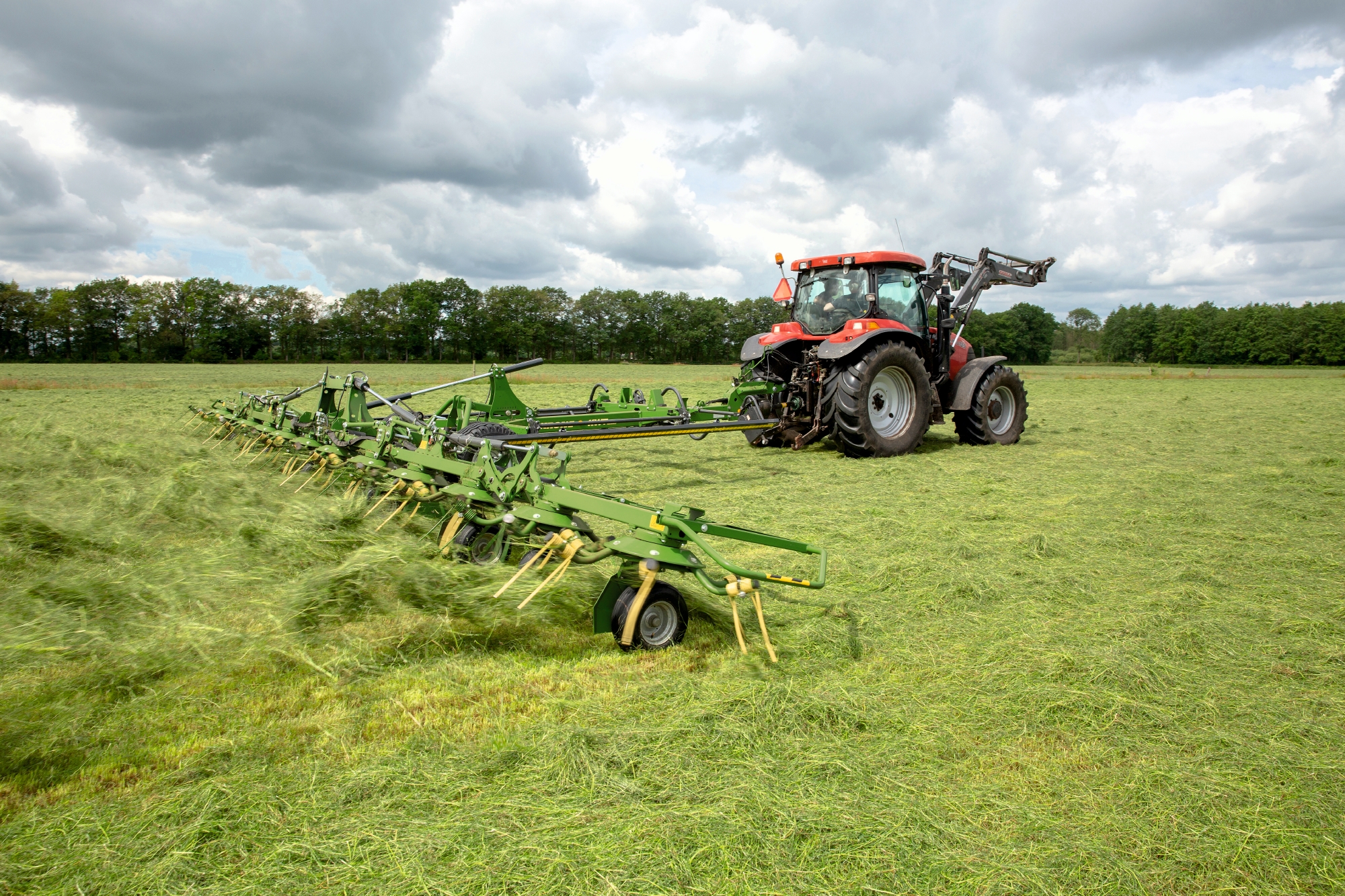 Nieuwe gepatenteerde KRONE OptiTurn-schuddertand