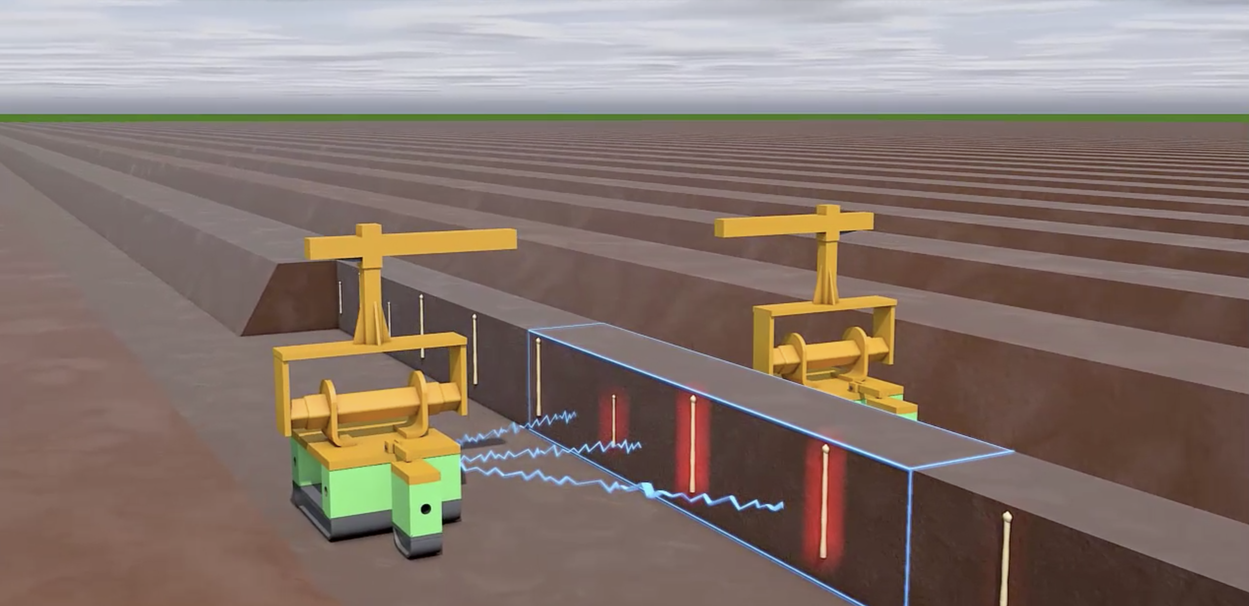 Cerescon-robot om asperges te rooien