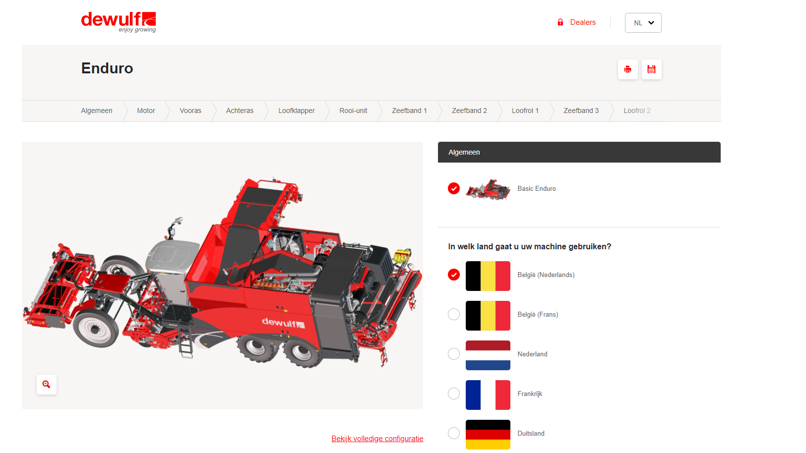 Dewulf lanceert state of the art configurator