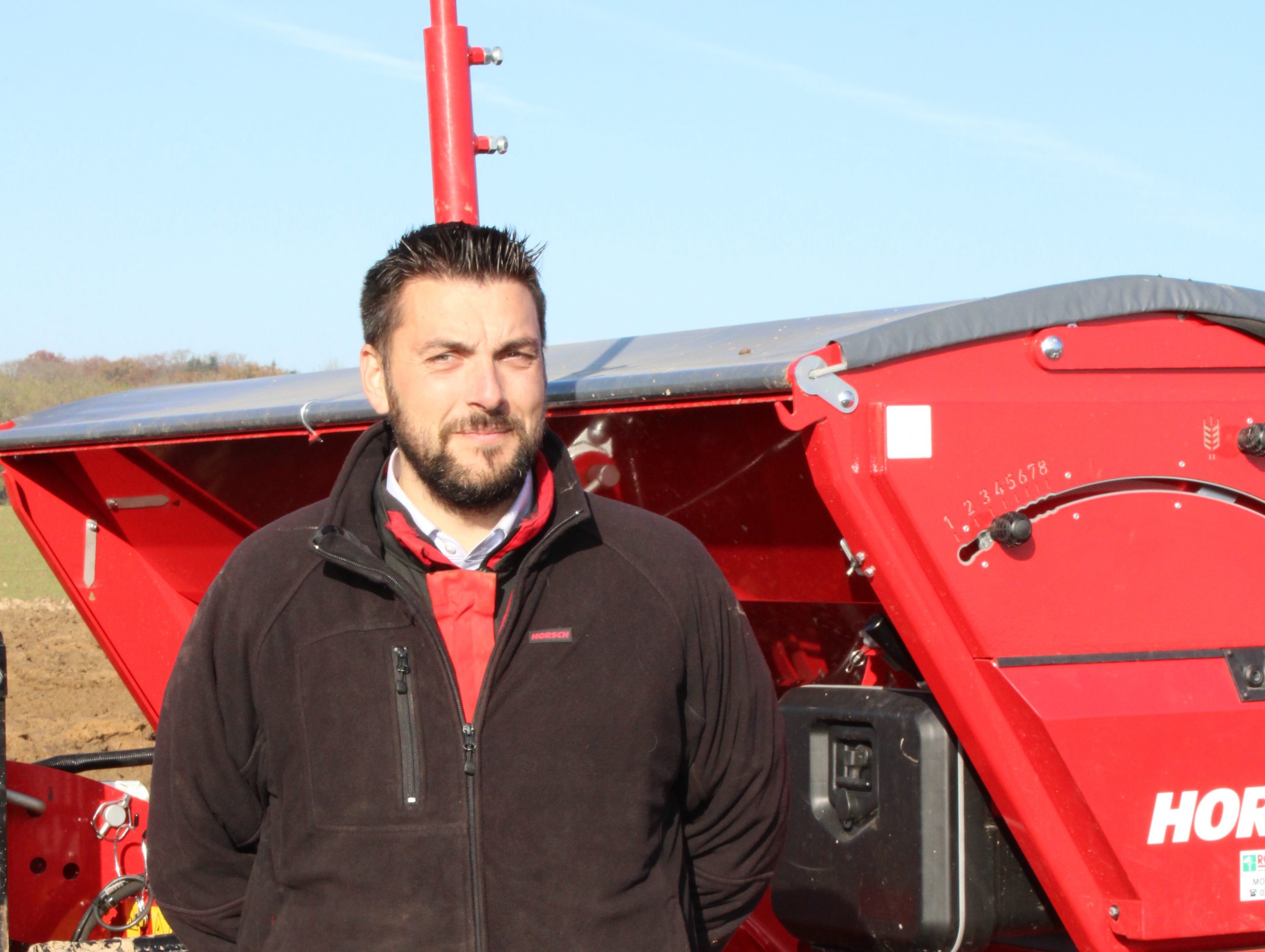 Aurélien Cattin est technicien pour le service après-vente chez Horsch