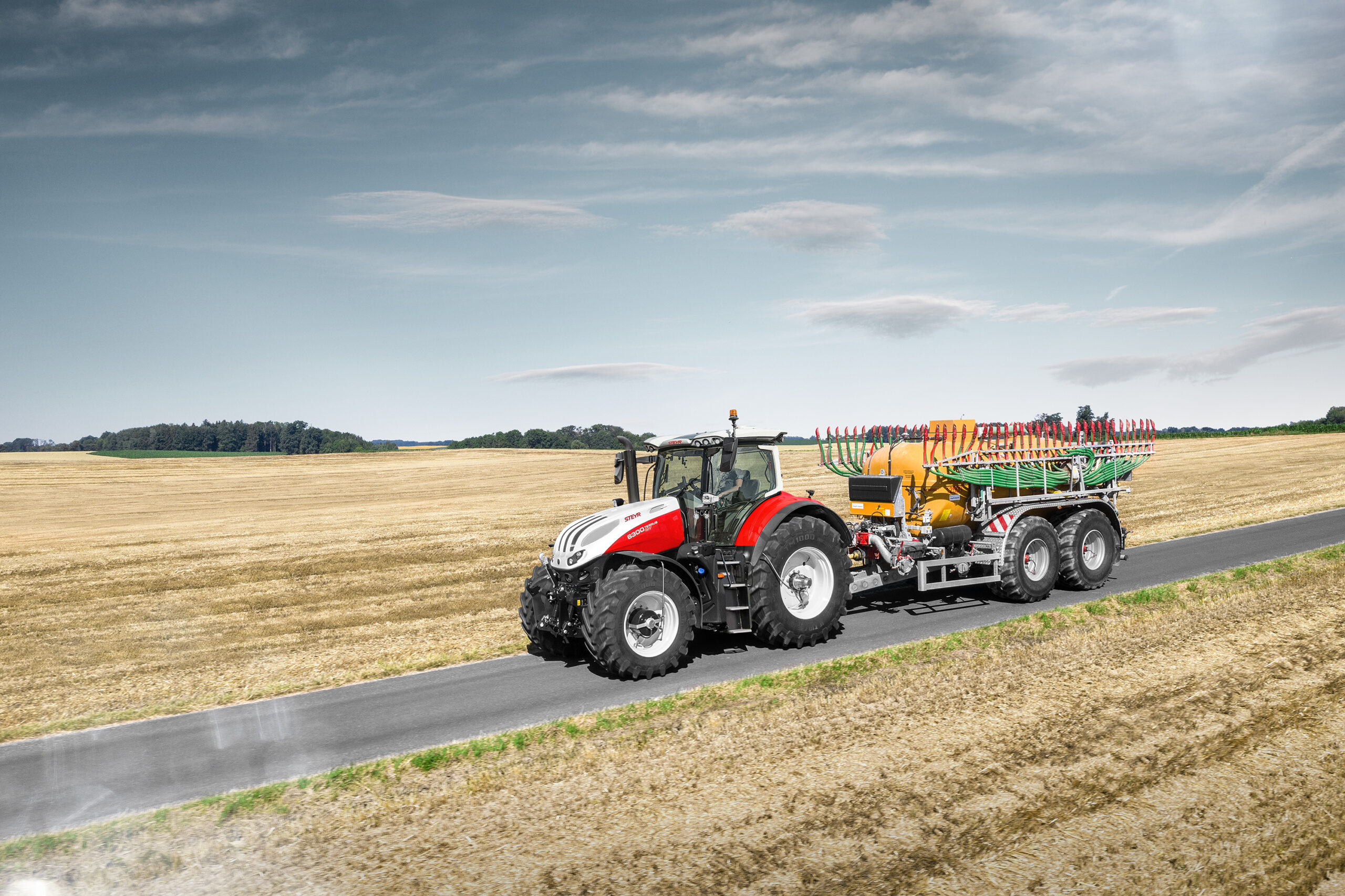 STEYR®-TRACTOREN NU VERKRIJGBAAR MET CENTRAAL BANDENOPBLAASSYSTEEM