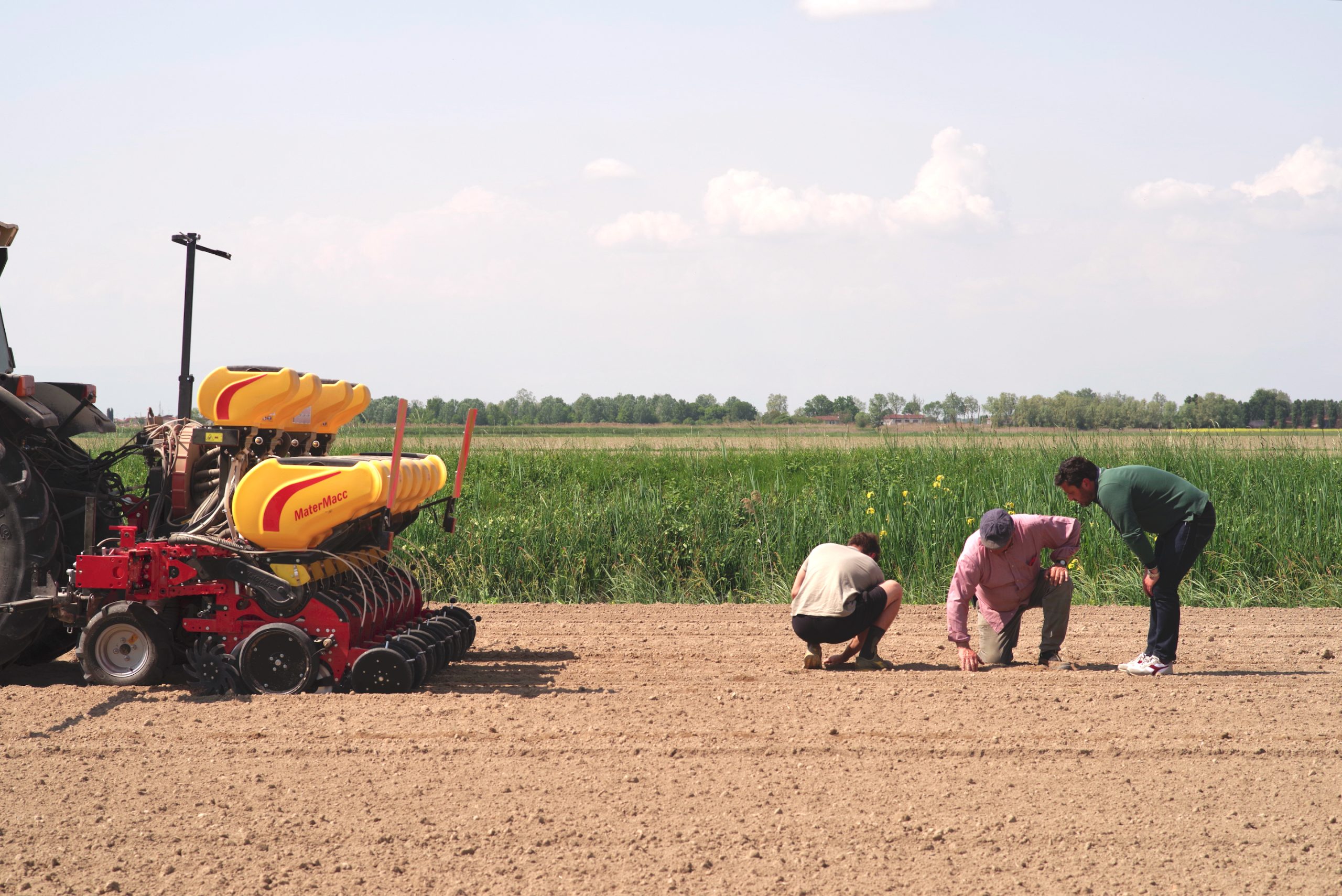 Agriculture de précision : semis de maïs à Bibione avec le MS8230 de MaterMacc