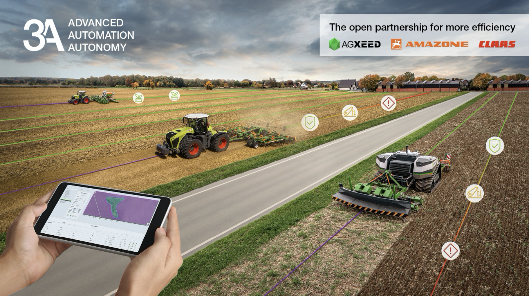 Kracht in getallen: CLAAS, AgXeed en Amazone creëren ’s werelds eerste multi-vendor consortium voor autonome landbouw