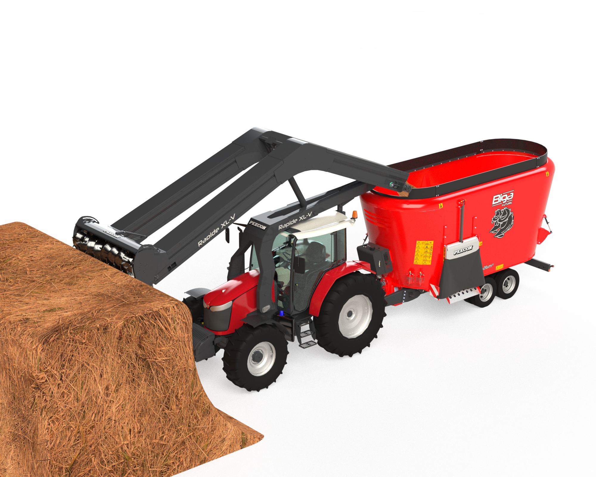 Peecon Rapide XL-V : een ideaal alternatief voor de zelfrijdende verticale voermengwagen
