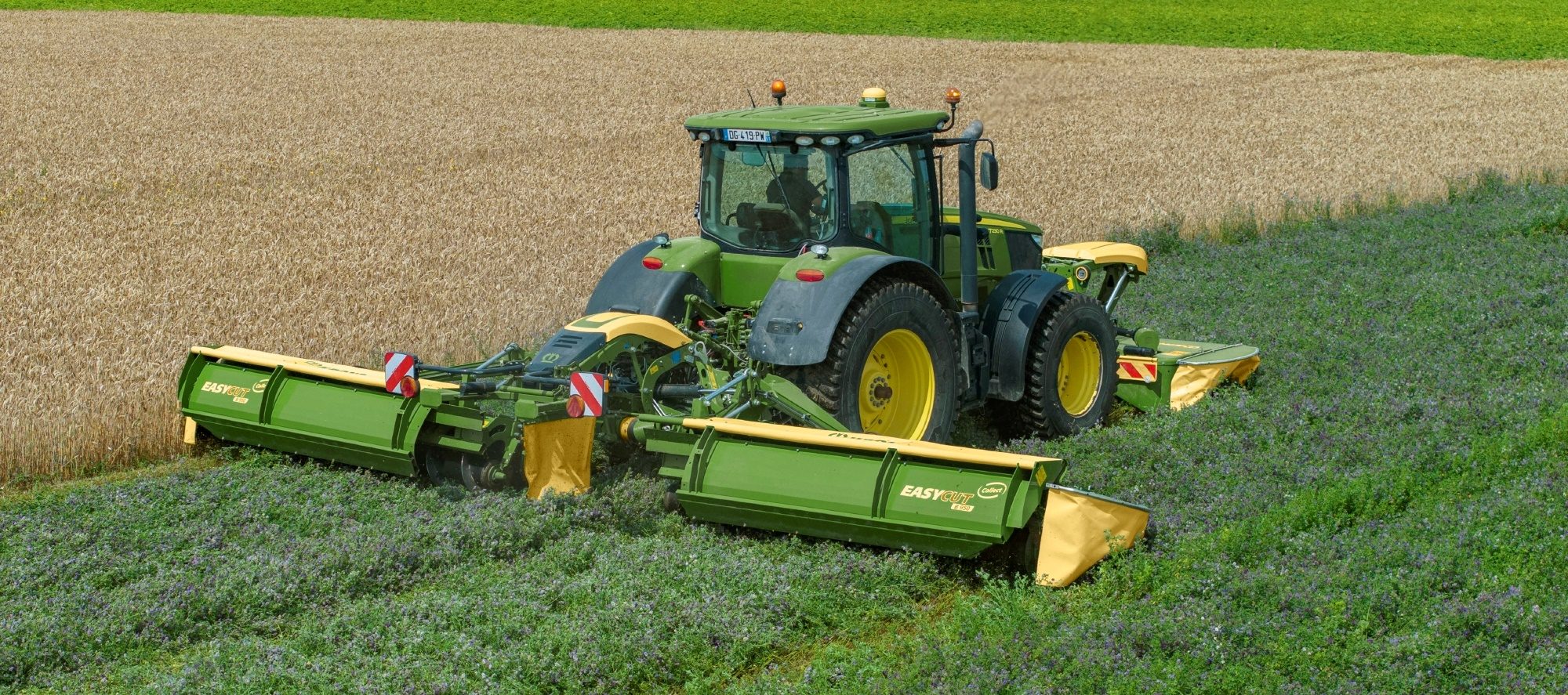 Butterfly-maaiwerk van Krone over de 1000-grens